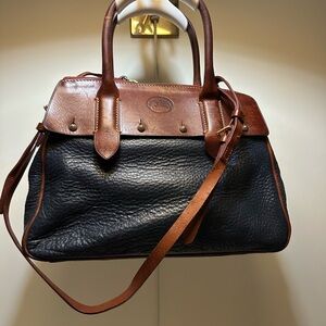 Dooney & Bourke Black and Brown Satchel